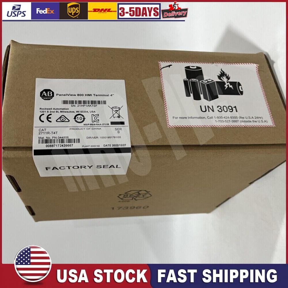 New Sealed AB 2711R-T4T PanelView 800 4-inch HMI Terminal 2711RT4T US Free Tax