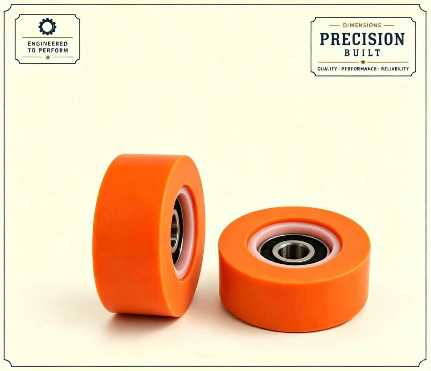 10 x SUPERIOR QUALITY ORANGE DRUM ROLLER BEARING FOR HUEBSCH/SQ/IPSO – 70568201