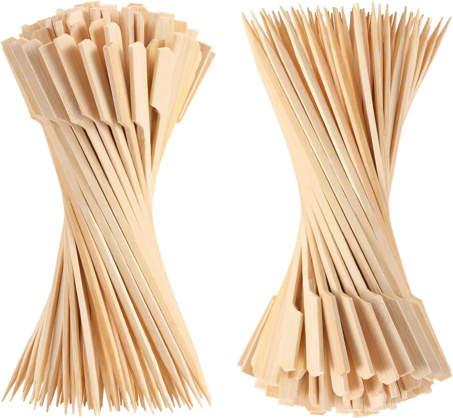 50/100Pcs Bamboo Skewers Cocktail Picks for Appetizers Wooden 4.7 in Sandwich Ha