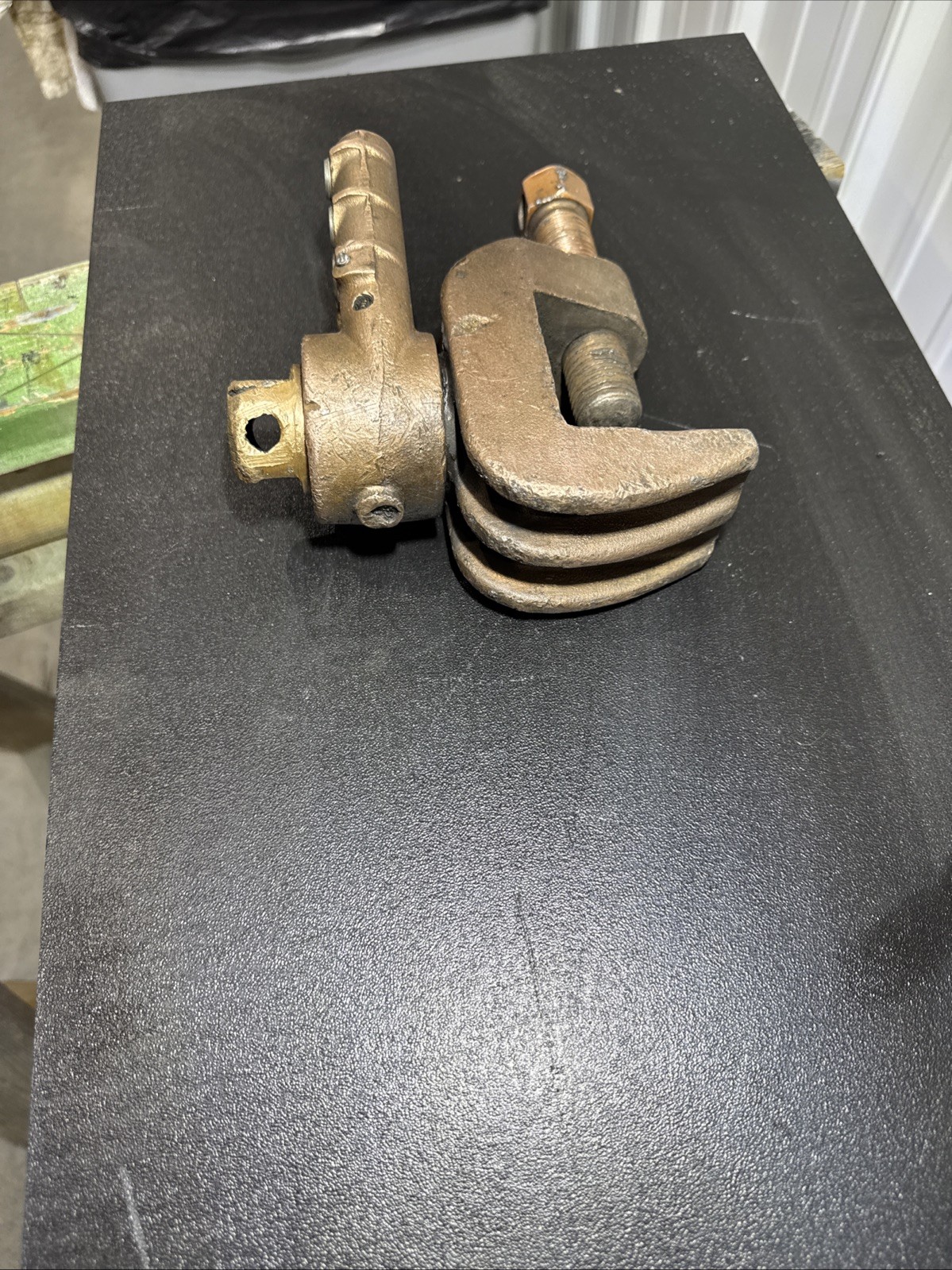 Roto Ground Clamp, Tweco Male Plug, C-Clamp Esab Welding Tweco