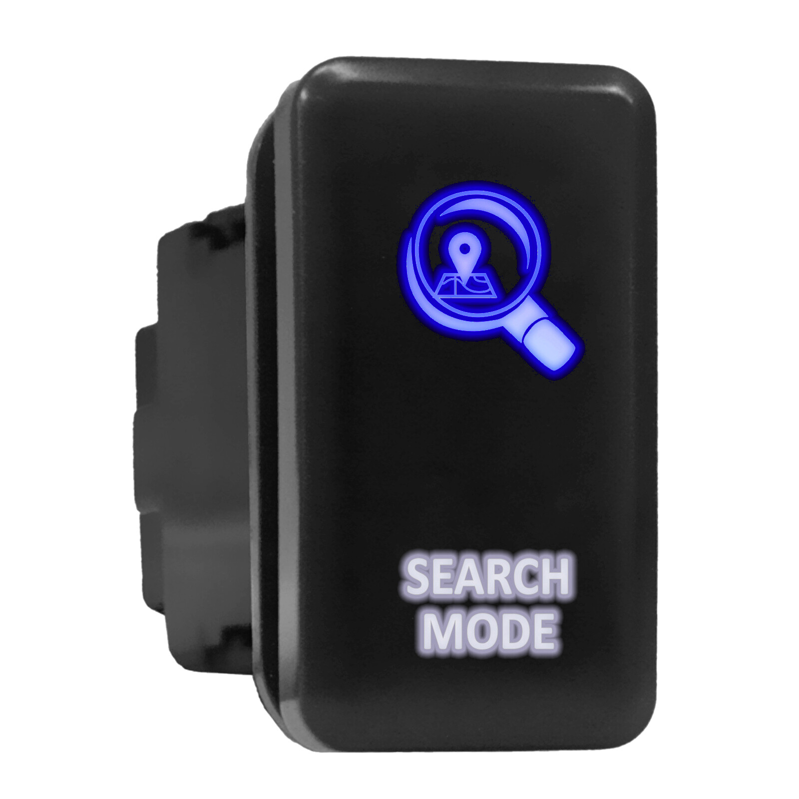 SEARCH MODE Blue/White LED Backlit Tall Push Button 1.54″x 0.83″ (Fit: Toyota)