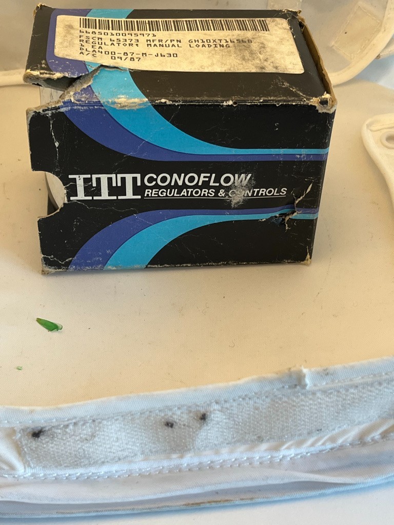 ITT Conoflow GH19XT16568 Manual Loading Regulator, Brass Body, NOS In Org. Box