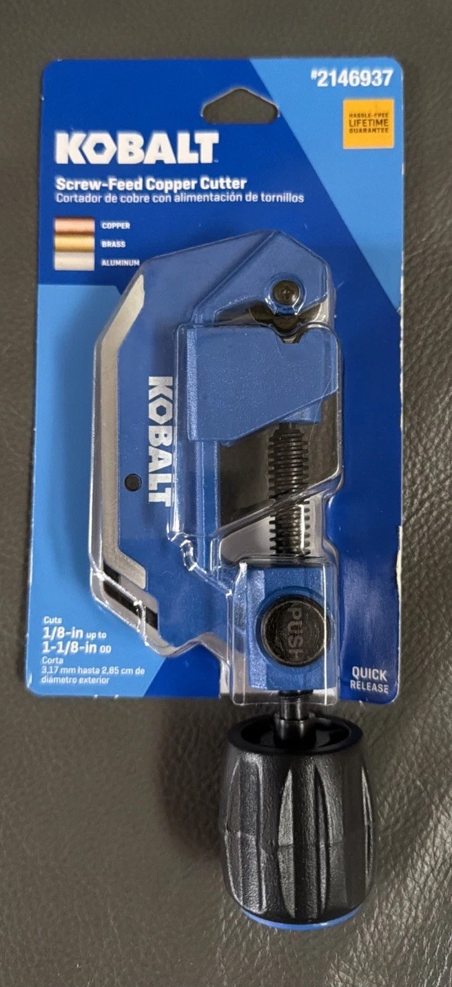 Kobalt Screw – Feed Copper Cutter 2146937 With Quick Release Button