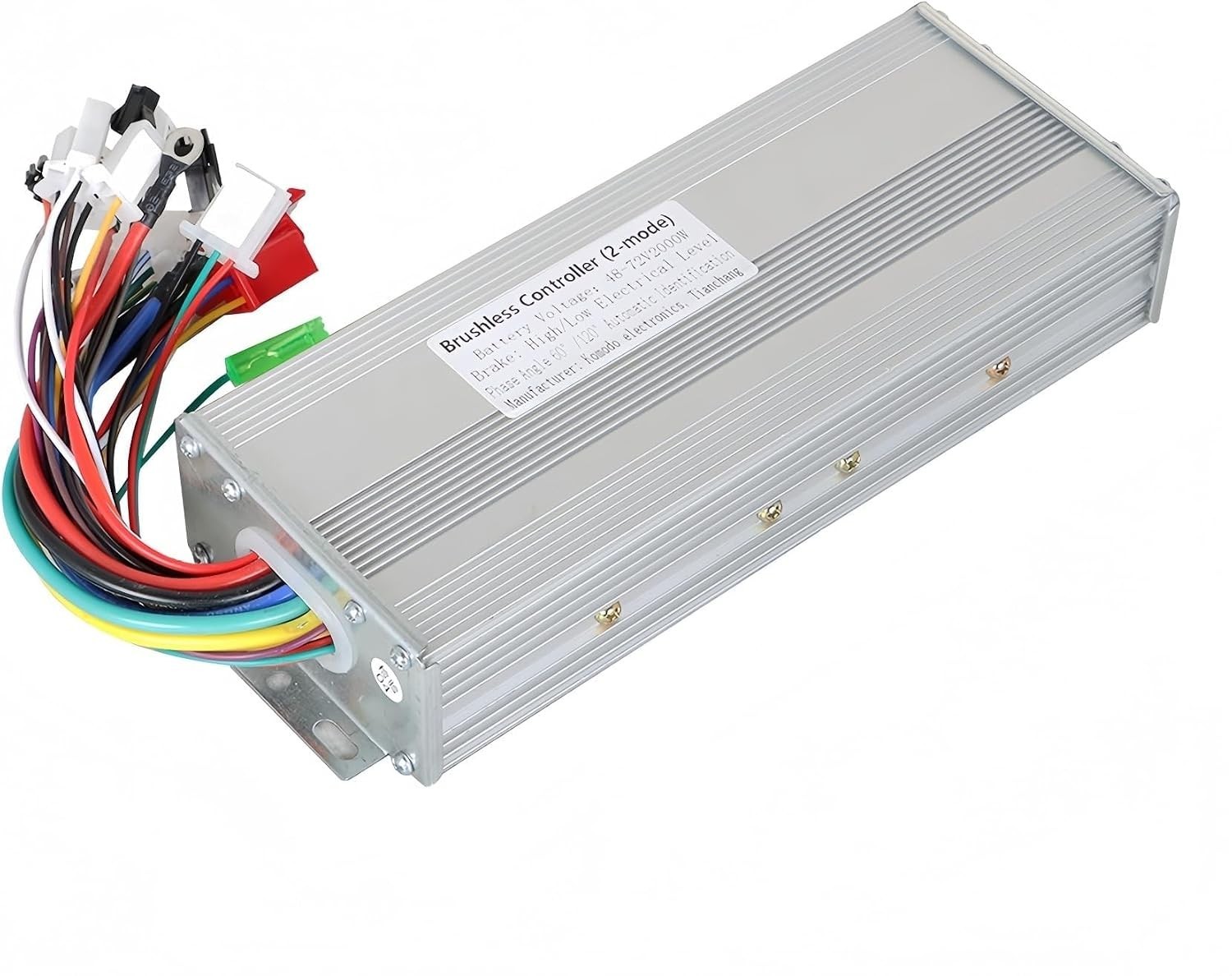 48V 72V 2000W Brushless Motor Controller 2-Mode Square Wave 18-Pipe E-Bike NEW