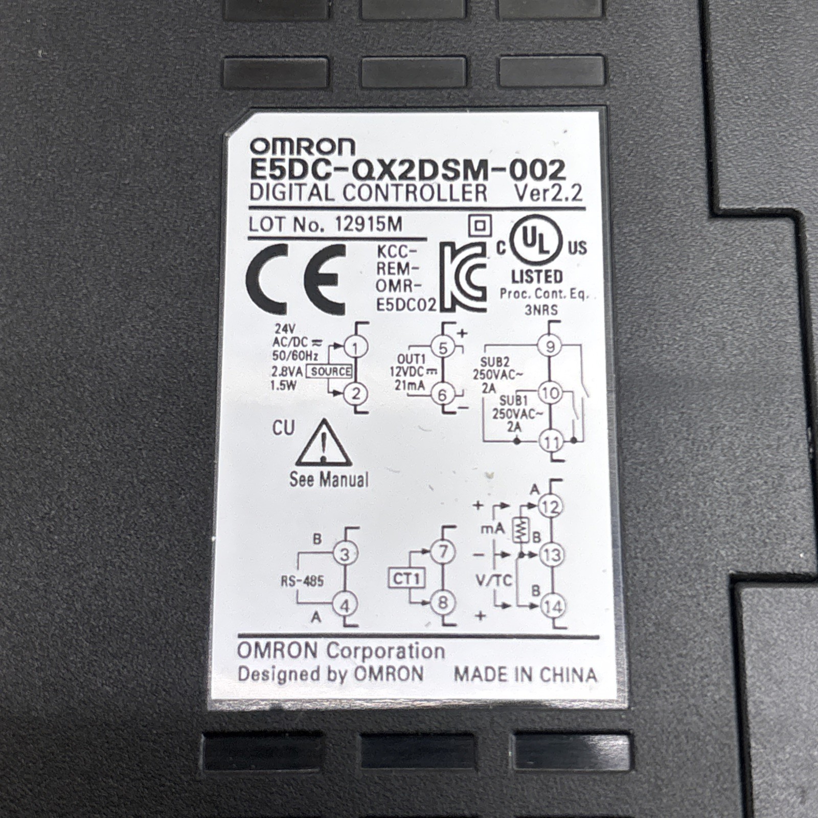 Used Omron E5DC-QX2DSM-002 Fast Shipping Great Condition