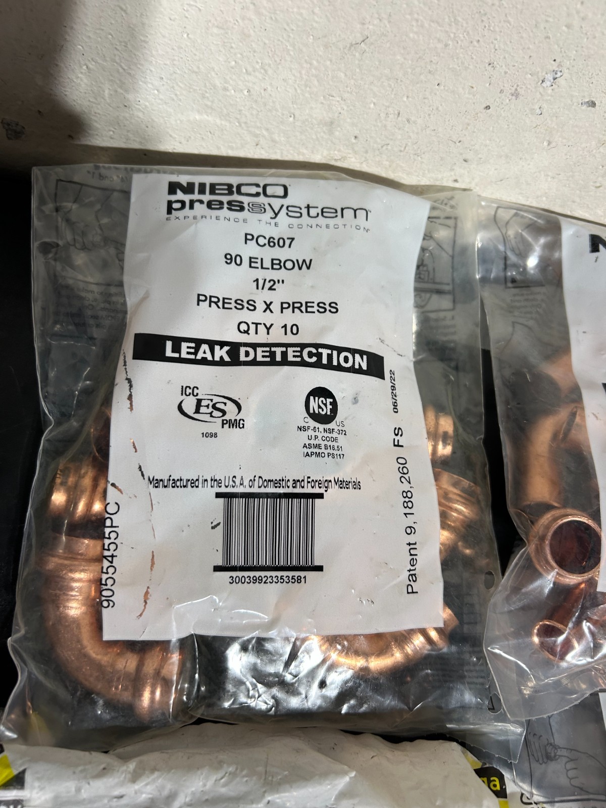 NIBCO VIEGA PROPRESS 1/2″ COPPER FITTINGS QTY (120) NIB *USA+GER*