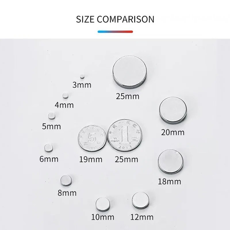 50PCS Strong Rare Earth Round Neodymium Magnet Disc Thin Tiny Small 10x2mm