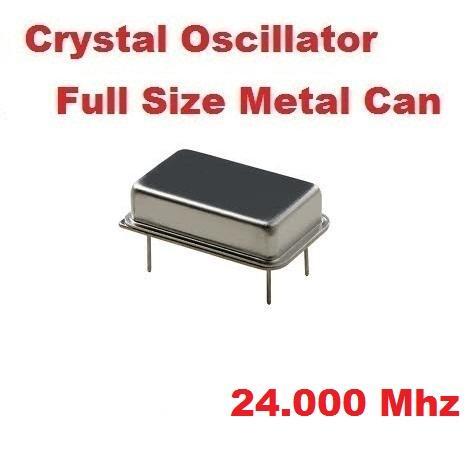 24.000Mhz 24.000 Mhz CRYSTAL OSCILLATOR FULL CAN ( Qty 5 ) *** NEW ***