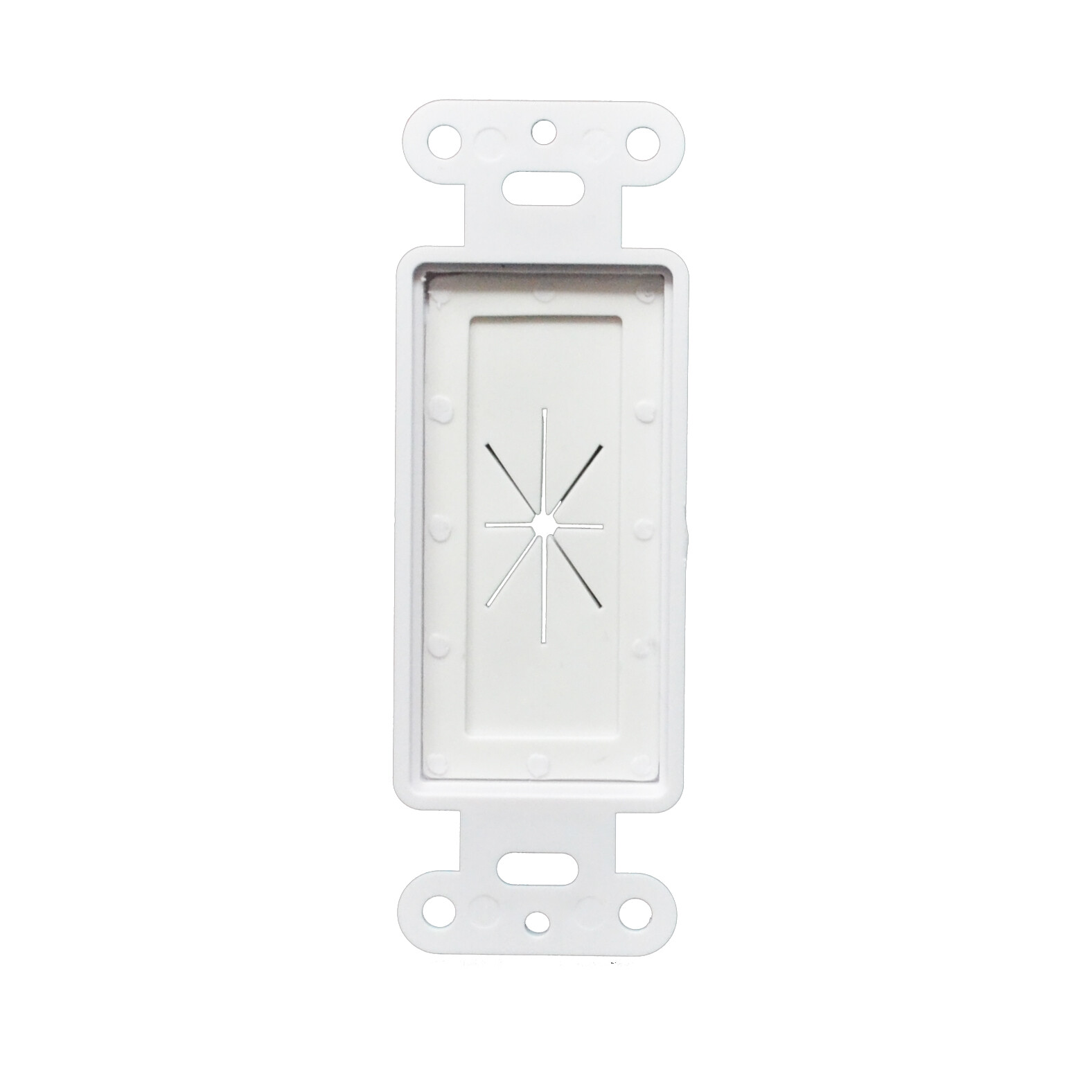 50pcs Decorator Wall Plate Insert with Flexible Opening White