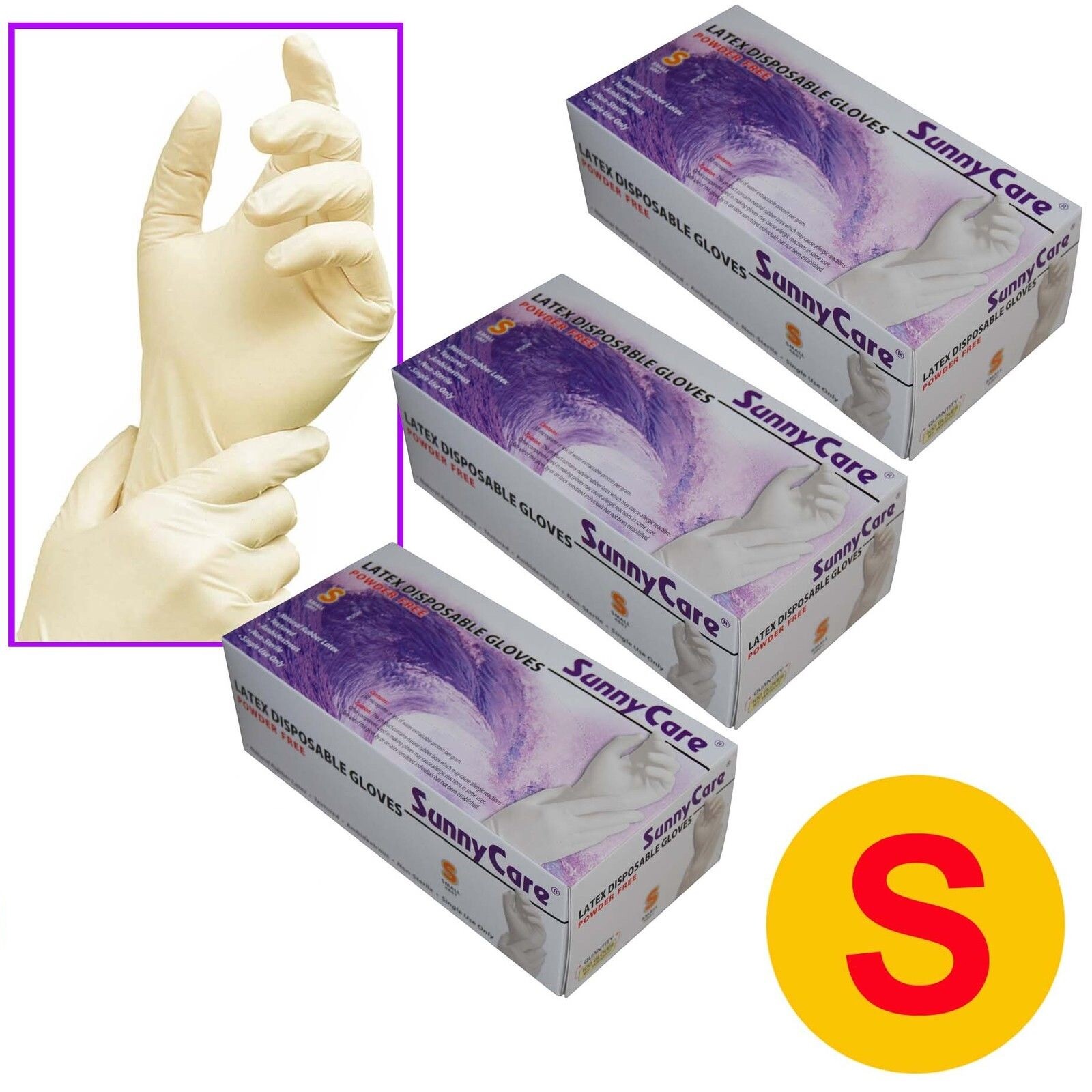 100qty Latex Gloves Size Small