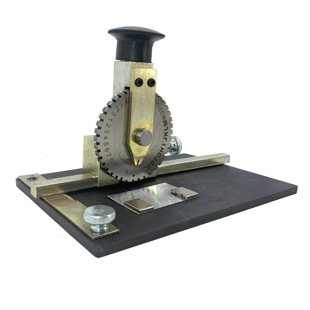 Metal Stamping Marking Machine Manual Plate Stamping Printer Dog Tag Embosser