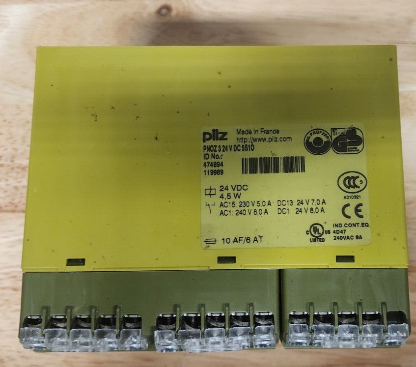 PILZ SAFETY RELAY, PNOZ 3 24VDC 5S10 / 474894 / 119989 / 24VDC