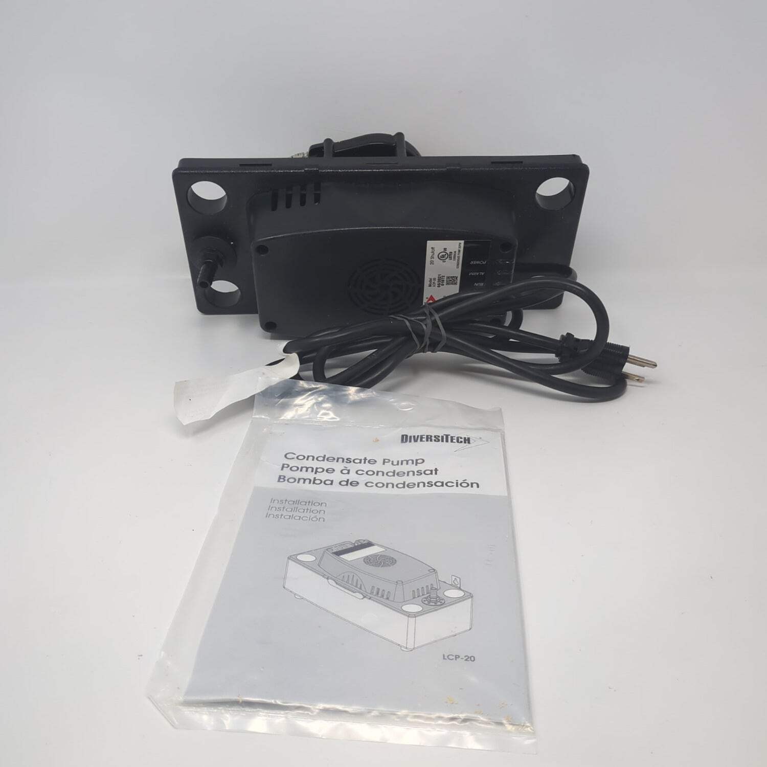 Diversitech LCV‑120 Condensate Pump 120V Low‑Profile HVAC Drain Pump