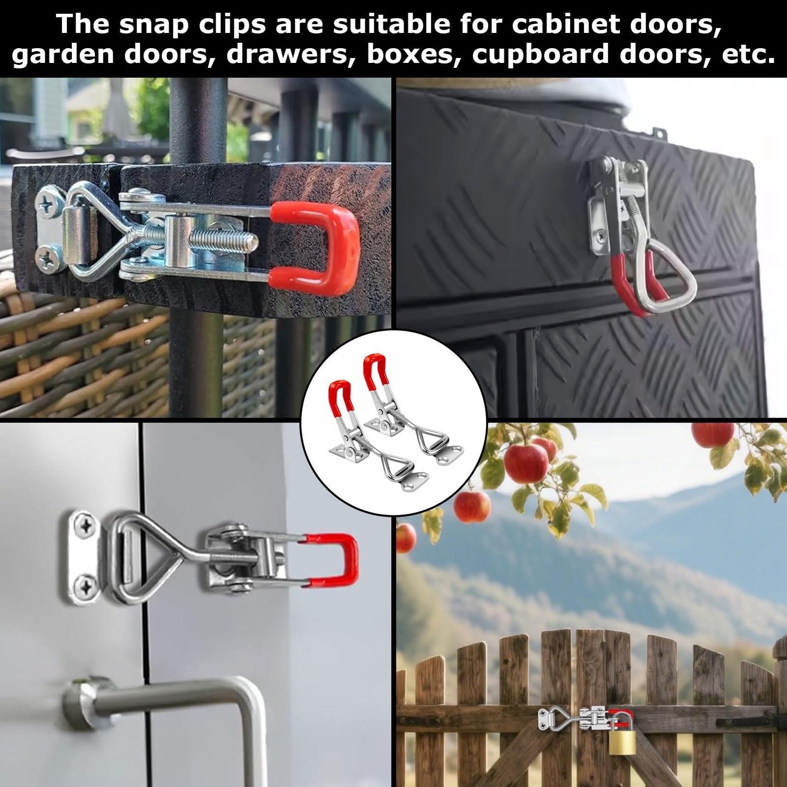 Toggle Latch Clamp 4001,2 Pack Toggle Hasp Latches For Smoker Lid Jig Freezer…