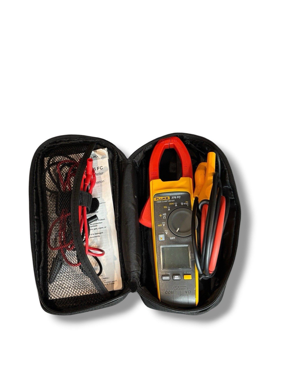 Fluke 376 FC TRMS 1000A AC/DC Clamp Meter w/ iFlex i2500-18