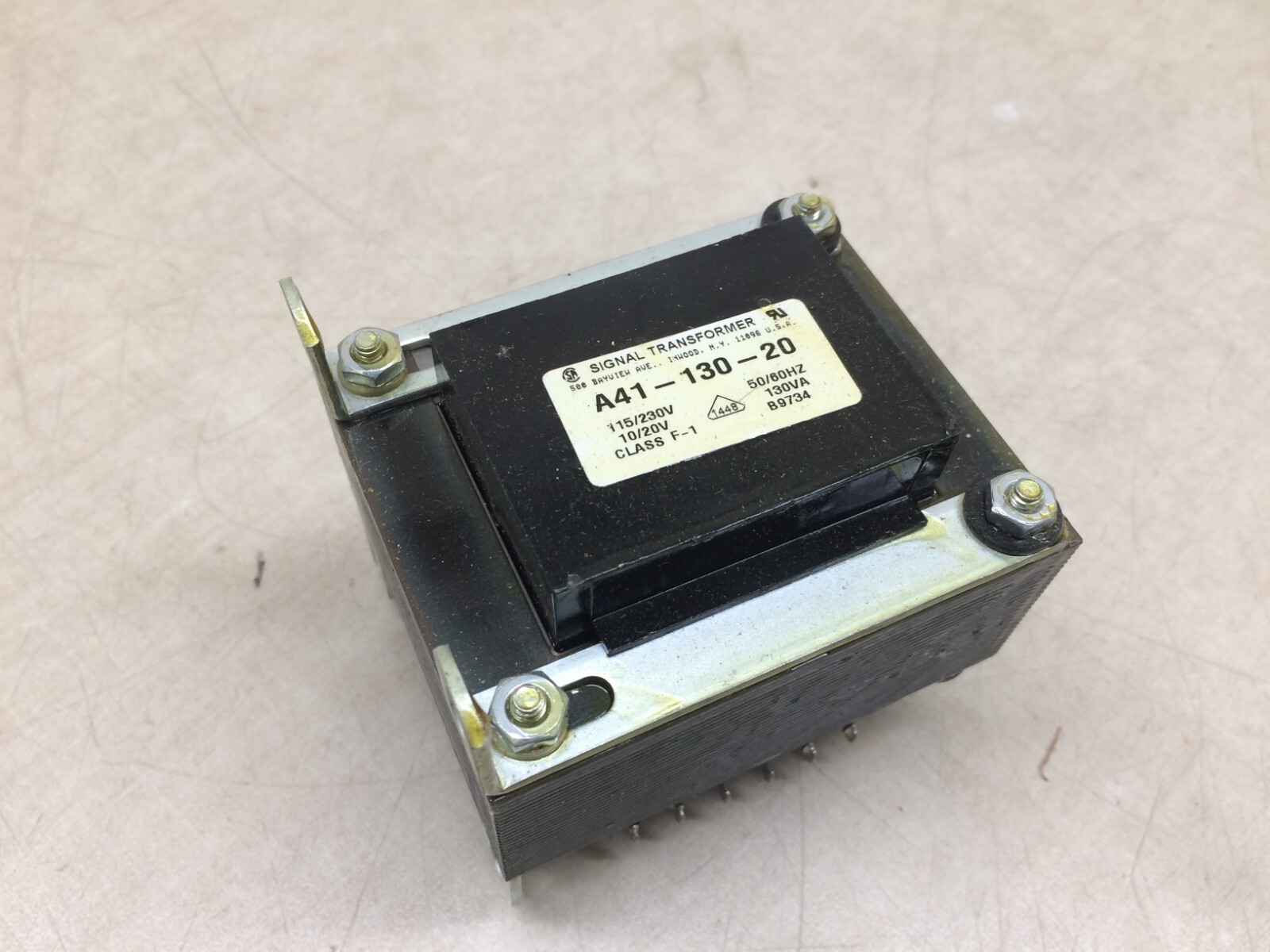 Signal Transformer A41-130-20 115/230V 10/20V 50/60Hz 130A B9734 Bel A41 Series
