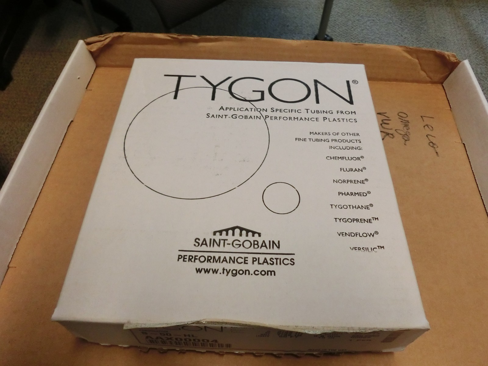 Tygon Tubing 50 ft OD 5/32″ ID 3/32″ AAX00004 S-50-HL