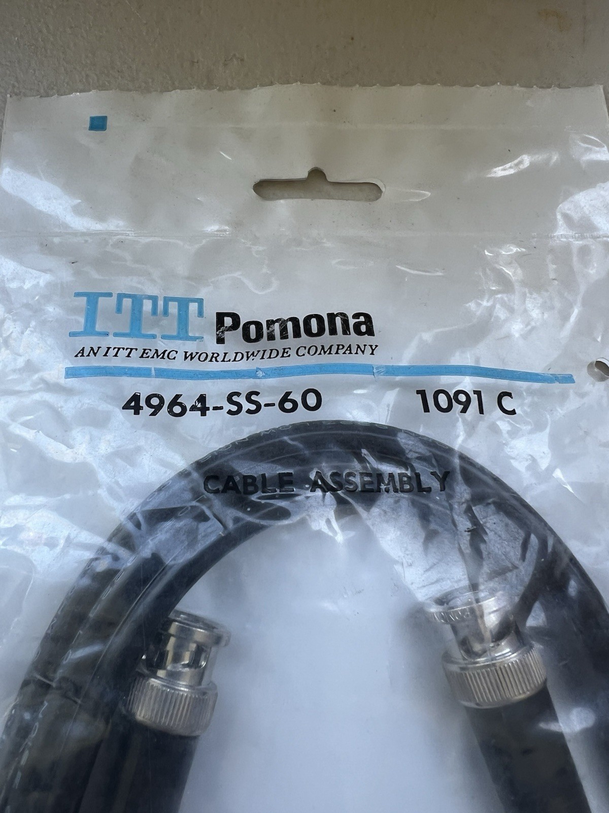 ITT POMONA 4964-SS-60 CABLE ASSEMBLY RF