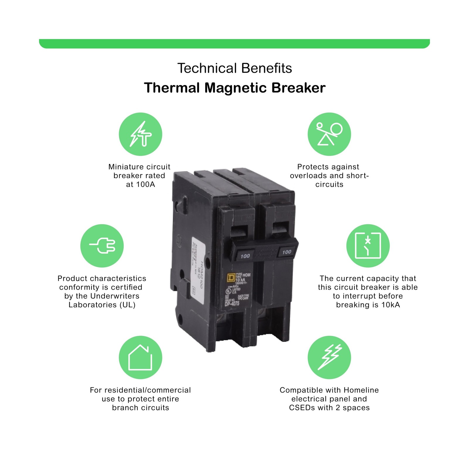 Square D by Schneider Electric HOM2100CP Homeline 100-Amp #US