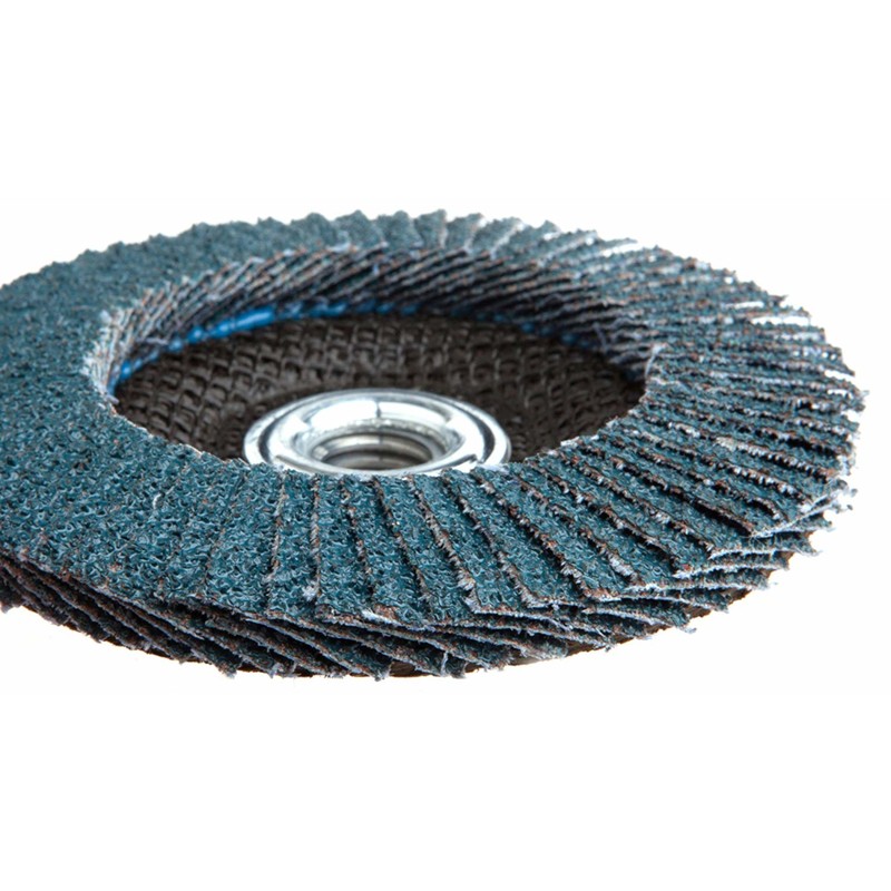 Forney 71986 Zirconia Aluminum 60-Grit 13,300 rpm Blue Flap Disc 4-1/2 Dia. in.