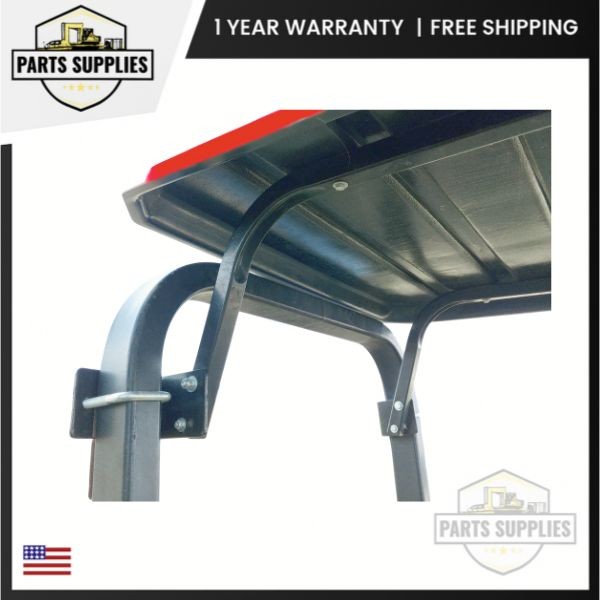 37″x45″ Medium Red SunGuard Canopy with Off/On Strut for Massey Ferguson Tractor