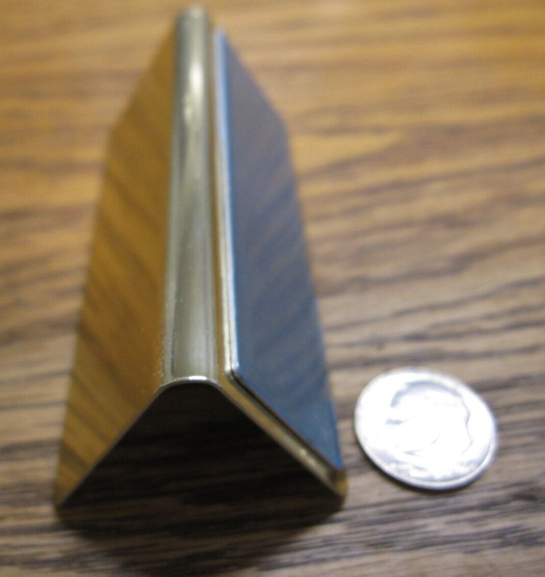 New Unused Brass Name Plates 3(1/8)» x 1 (3/8)» x 1″ (W x H x D) Small Half Size