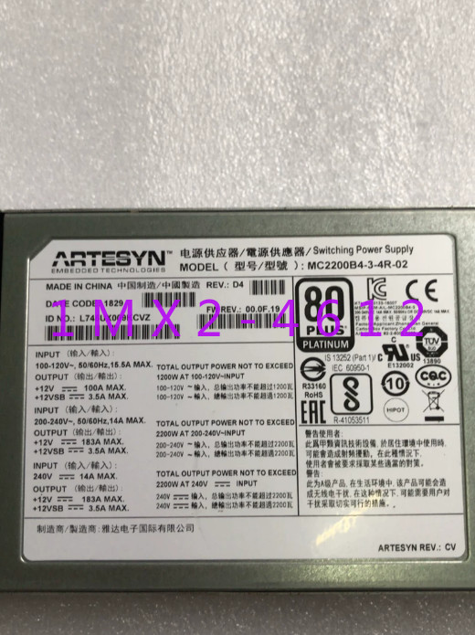 1pc used MC2200B4-3-4R-02 2200W