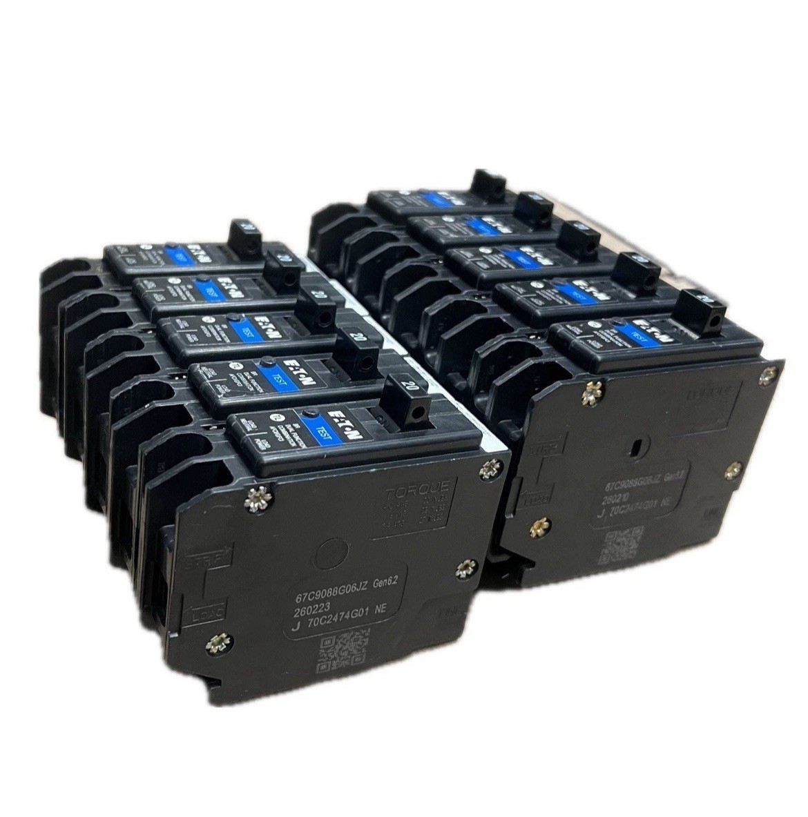 10 PCS Eaton BRP120DF 20A Dual Function Circuit Breaker new no box