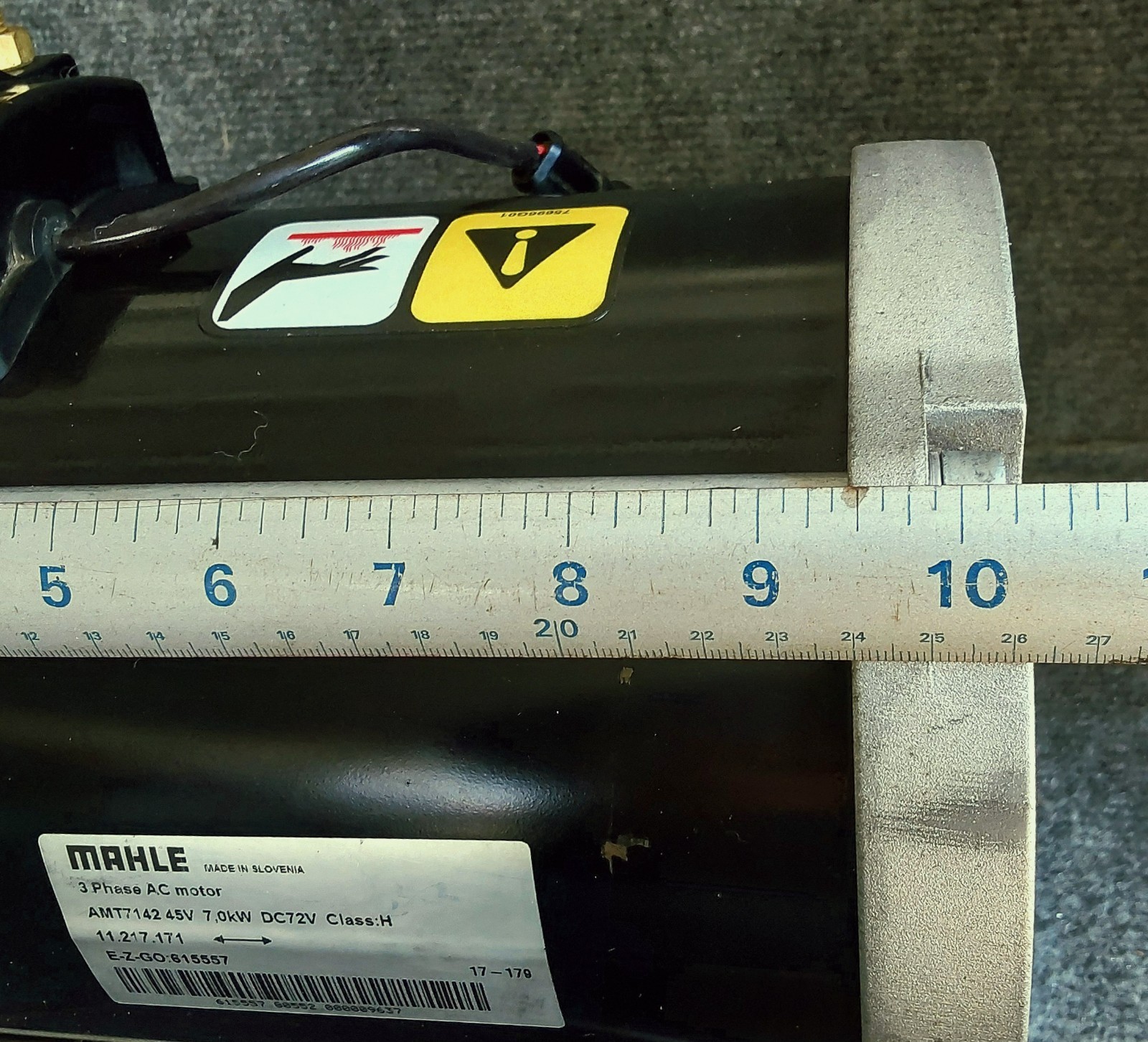 E-Z-GO 3 Phase AC Motor 72V AC Electric Motor 2016-2025 Models OEM # 615557 NEW