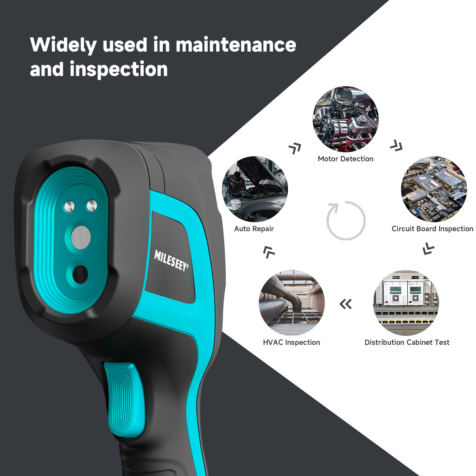 MiLESEEY Infrared Thermal Imager&Visible Light Camera IR Resolution -20°C ~550°C