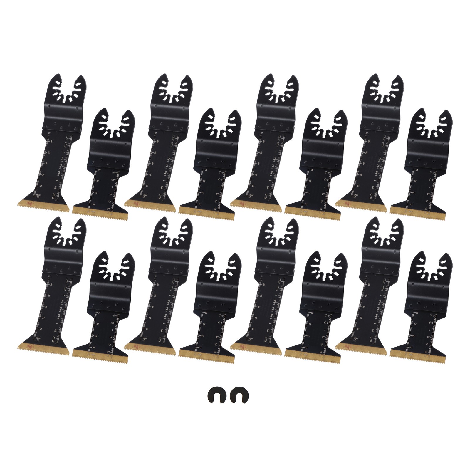 Titanium Oscillating Tool Blades 16 PCS Extended Multi Tool Cutting Blades