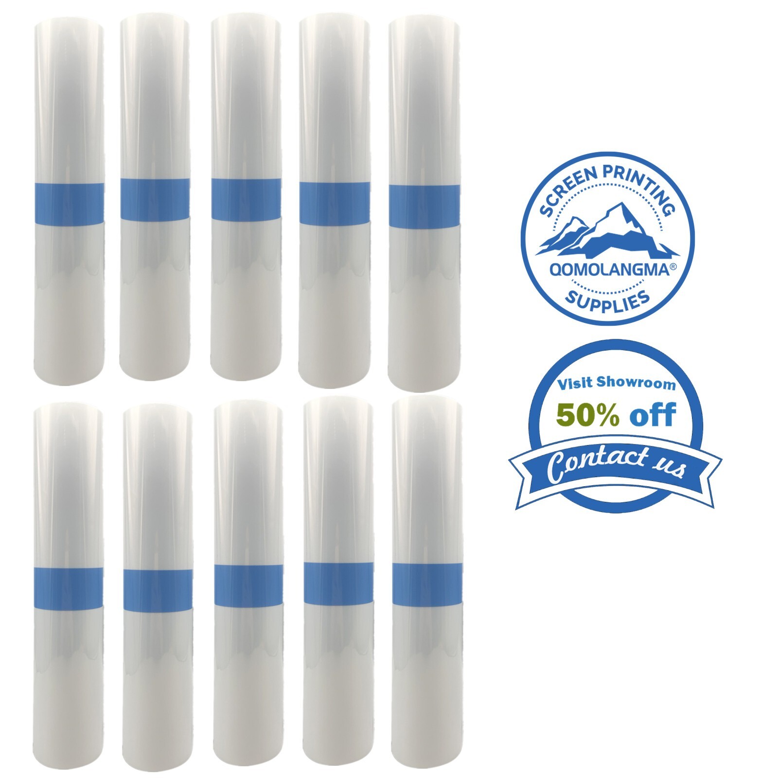 US Stock QOMOLANGMA 44″ x 100′ Waterproof Inkjet Milky Transparency Film