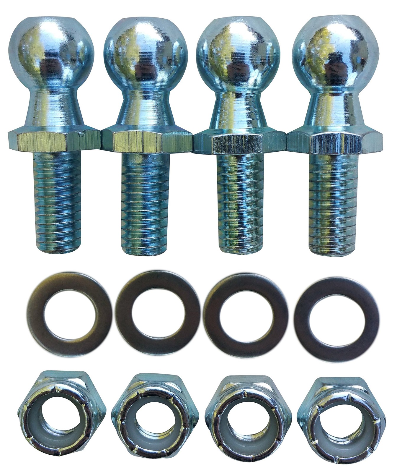 (4 Pack) 13mm Studs with Hardware – 5/16-18 Thread x 5/8″ Long Shank – Gas Li…