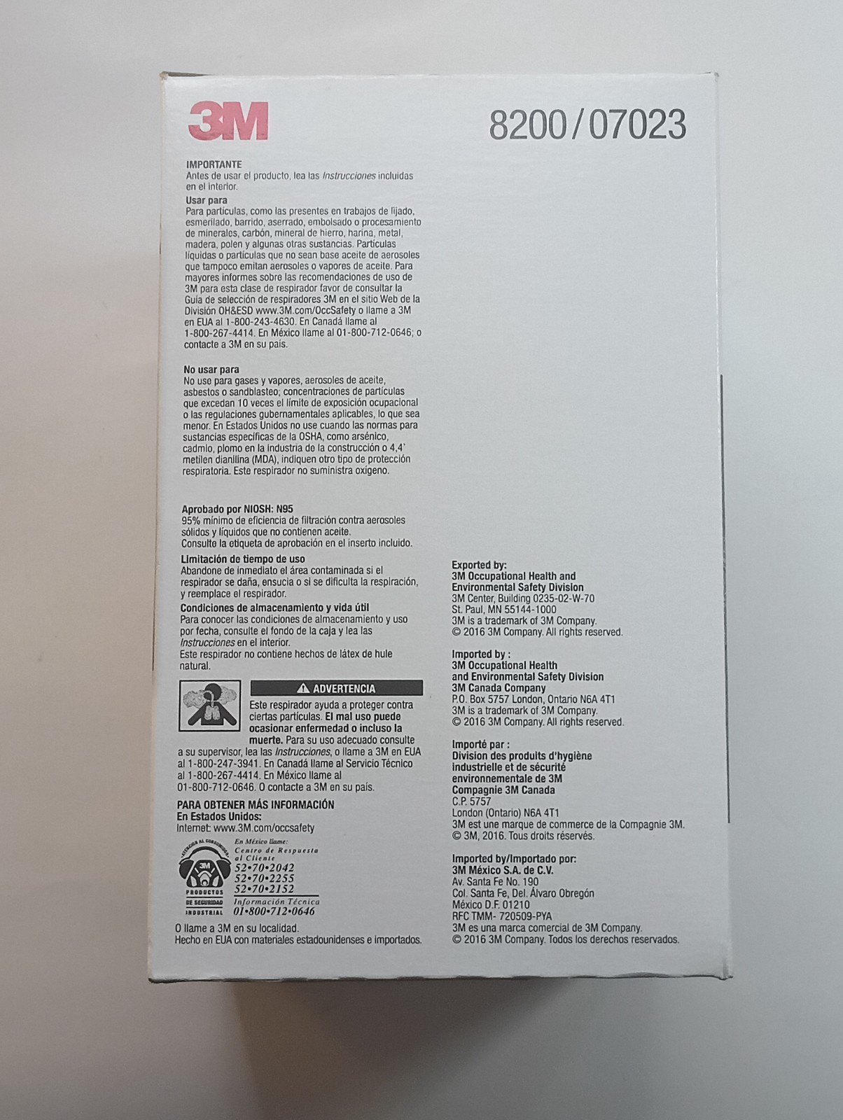 NEW! 3M 8200/07023 N95 Particulate Respirator NIOSH Approved [2 Boxes/40 Masks]
