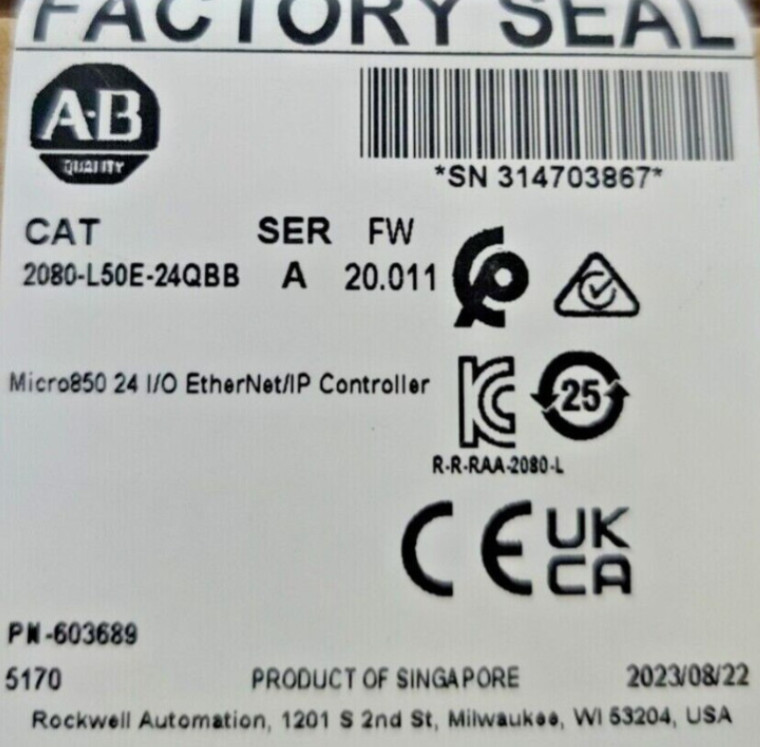 NEW IN BOX Allen-Bradley 2080-L50E-24QBB fast ship