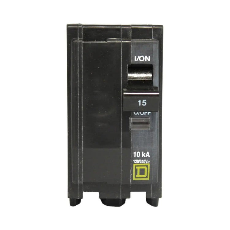SQUARE D 15 AMP DOUBLE POLE ELECTRICAL BREAKER QO215, 240v