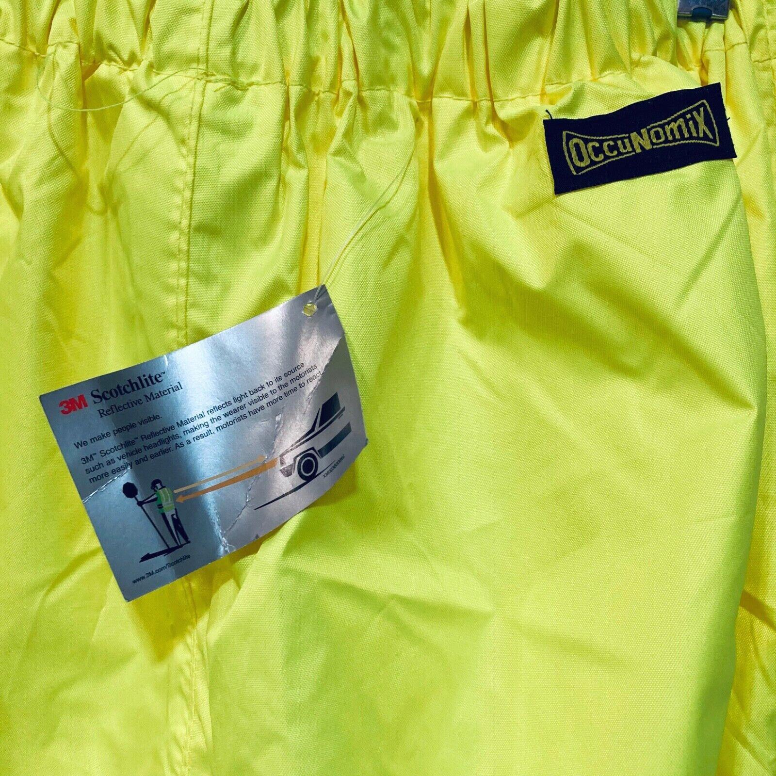 Occunomix LUX-TENR HI VIS Rain Pants Class E Yellow& Black Size 3XL!
