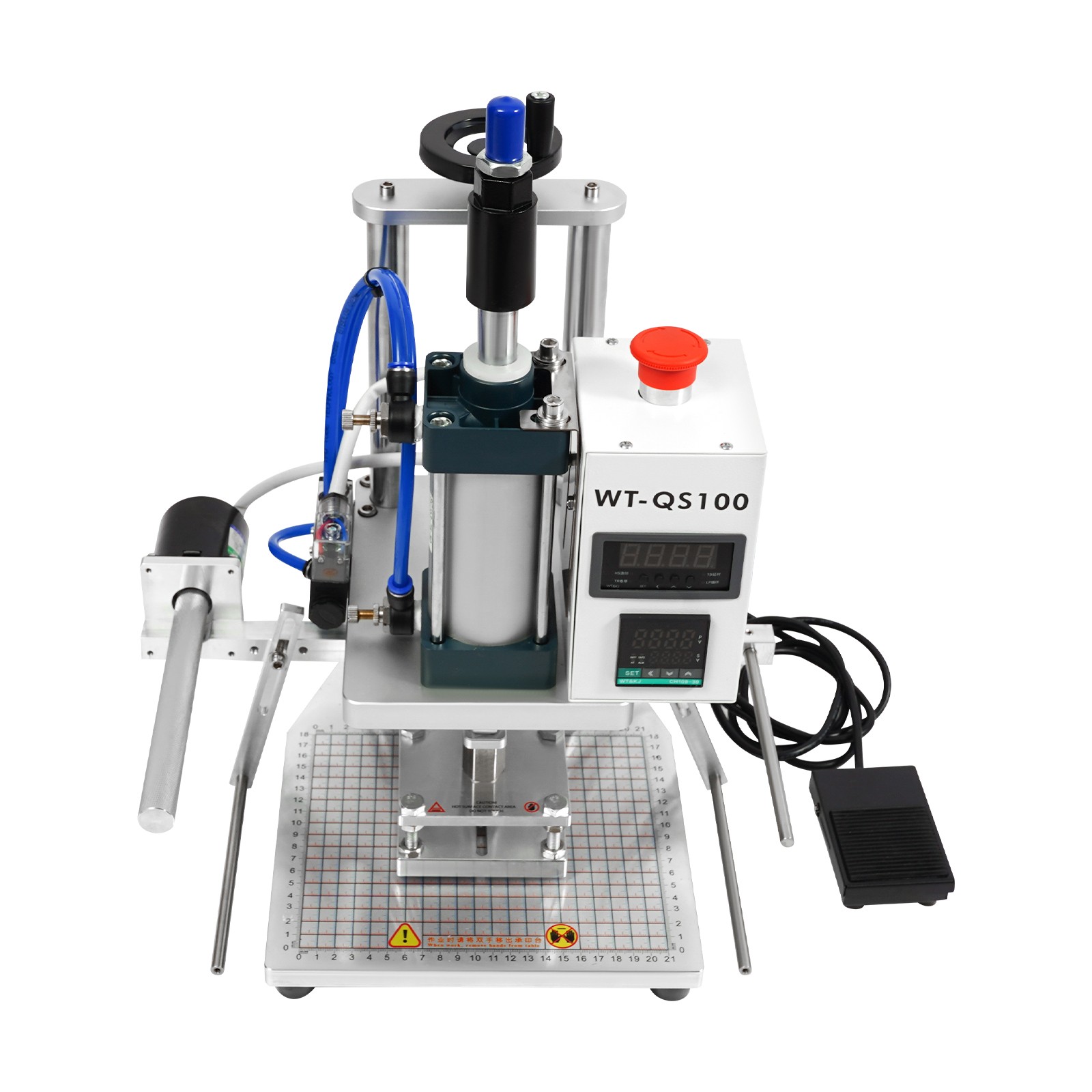 Pneumatic Hot Foil Stamping Machine PVC Leather Pu Paper Digital Emboss Machine