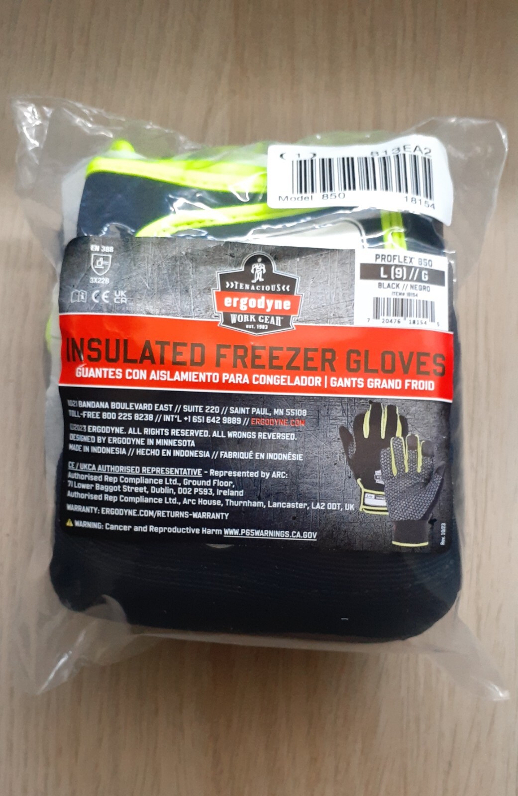 ProFlex 850 Insulated Warm Touchscreen WORK GLOVES Black/Negro Size L,XL,3XL