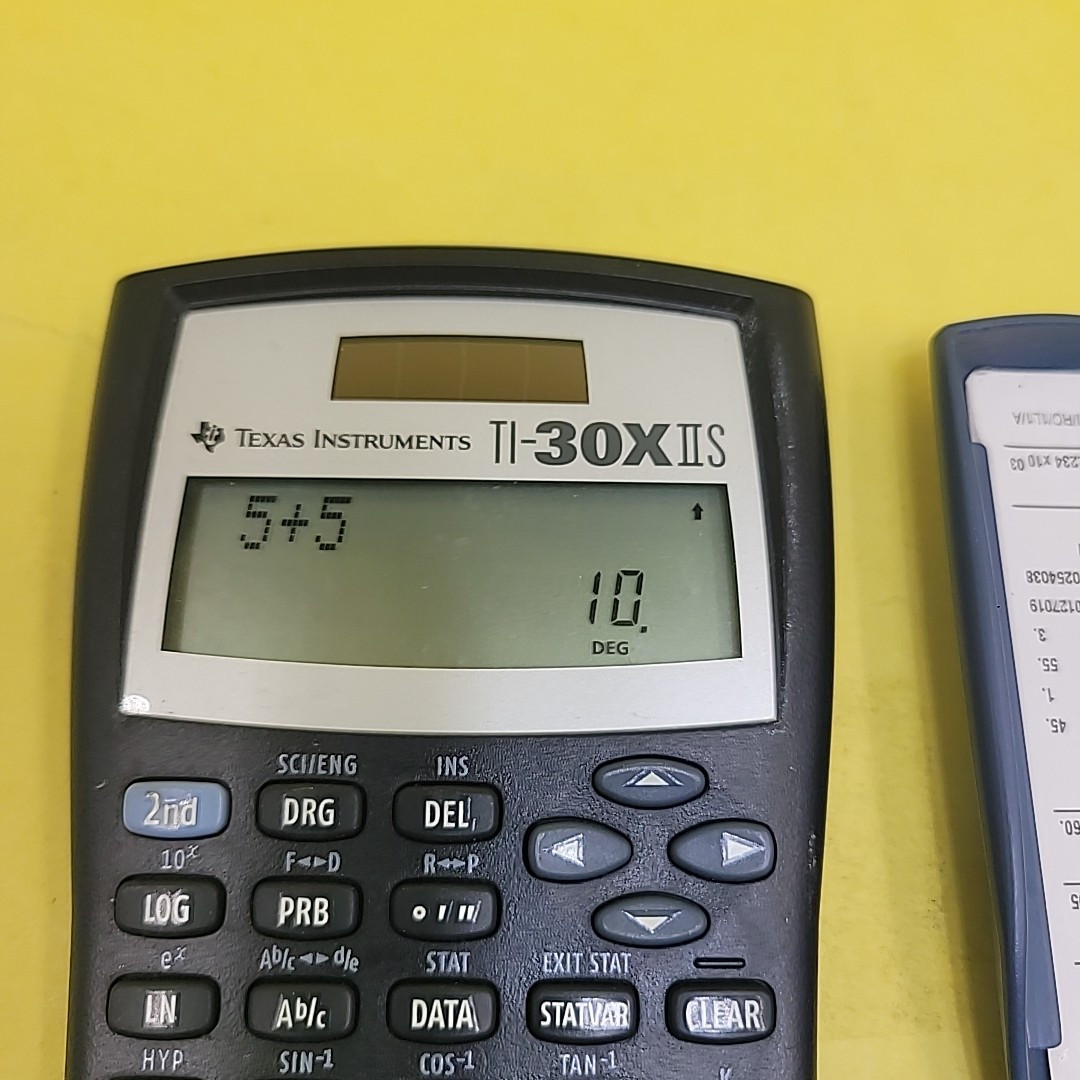 Texas Instruments TI-30X IIS Two-Line Scientific Calculator BLACK W/ BLUE COVER