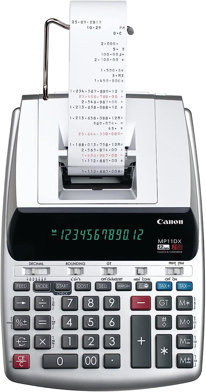 Canon MP11DX-2 Printing Calculator Black/Red Print 3.7 Lines/Sec | 2198C001