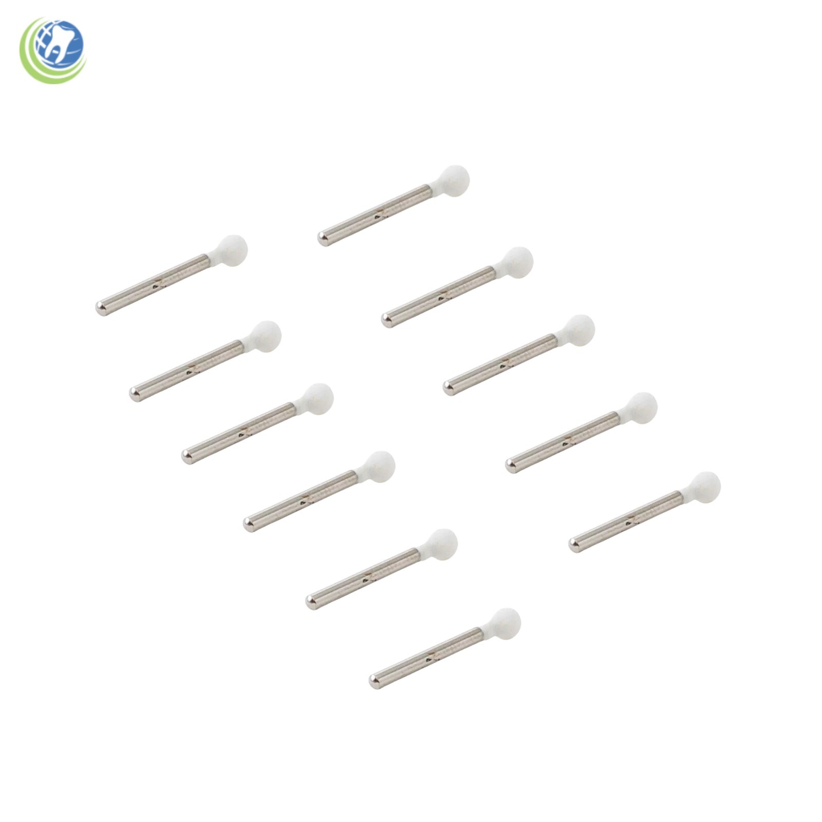 Dental Polishing Finishing Mounted Arkansas Stones Points White FG Round 12/pack