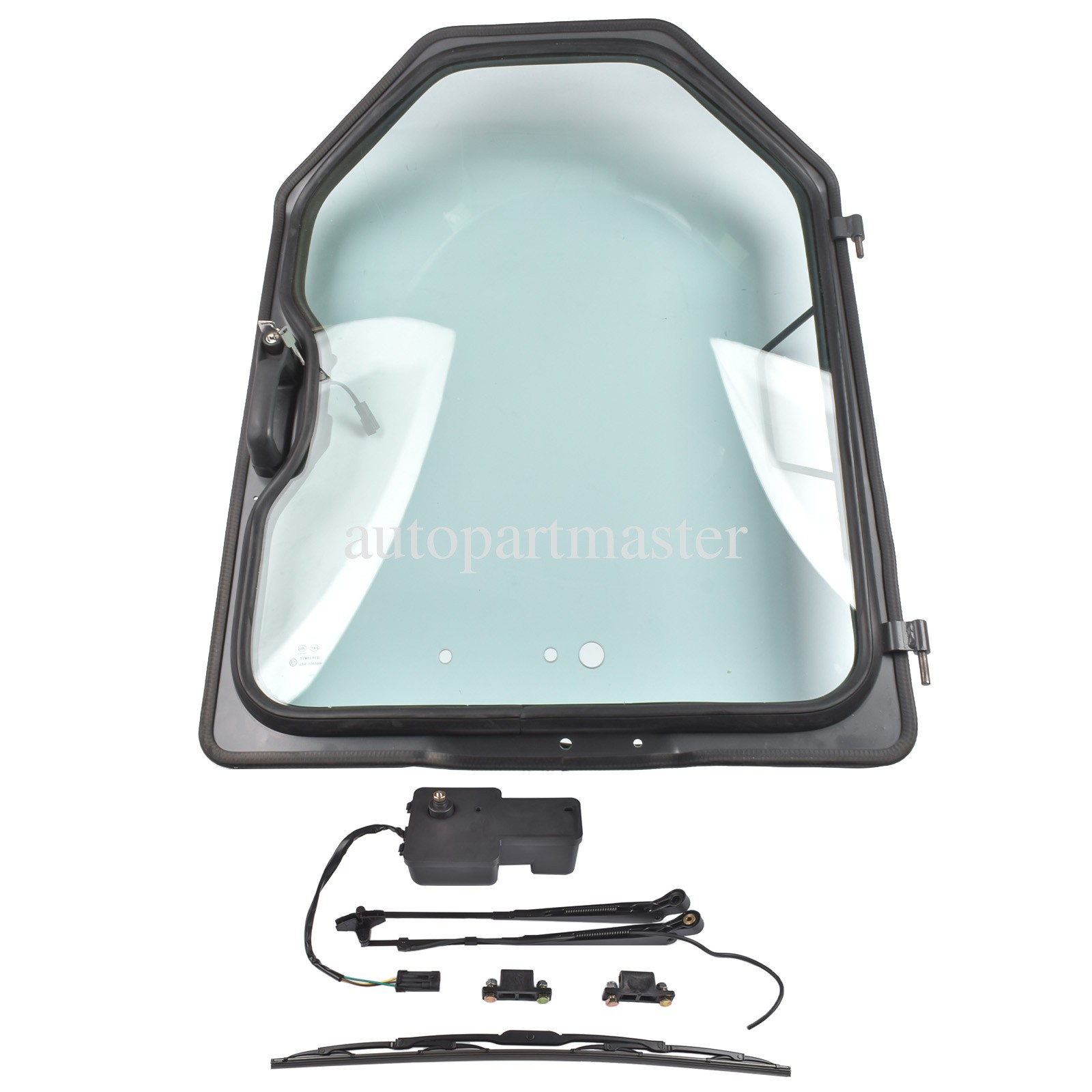 For Bobcat T250, T300, T320 Front Door Frame & Window Assembly 7109662, 7011039