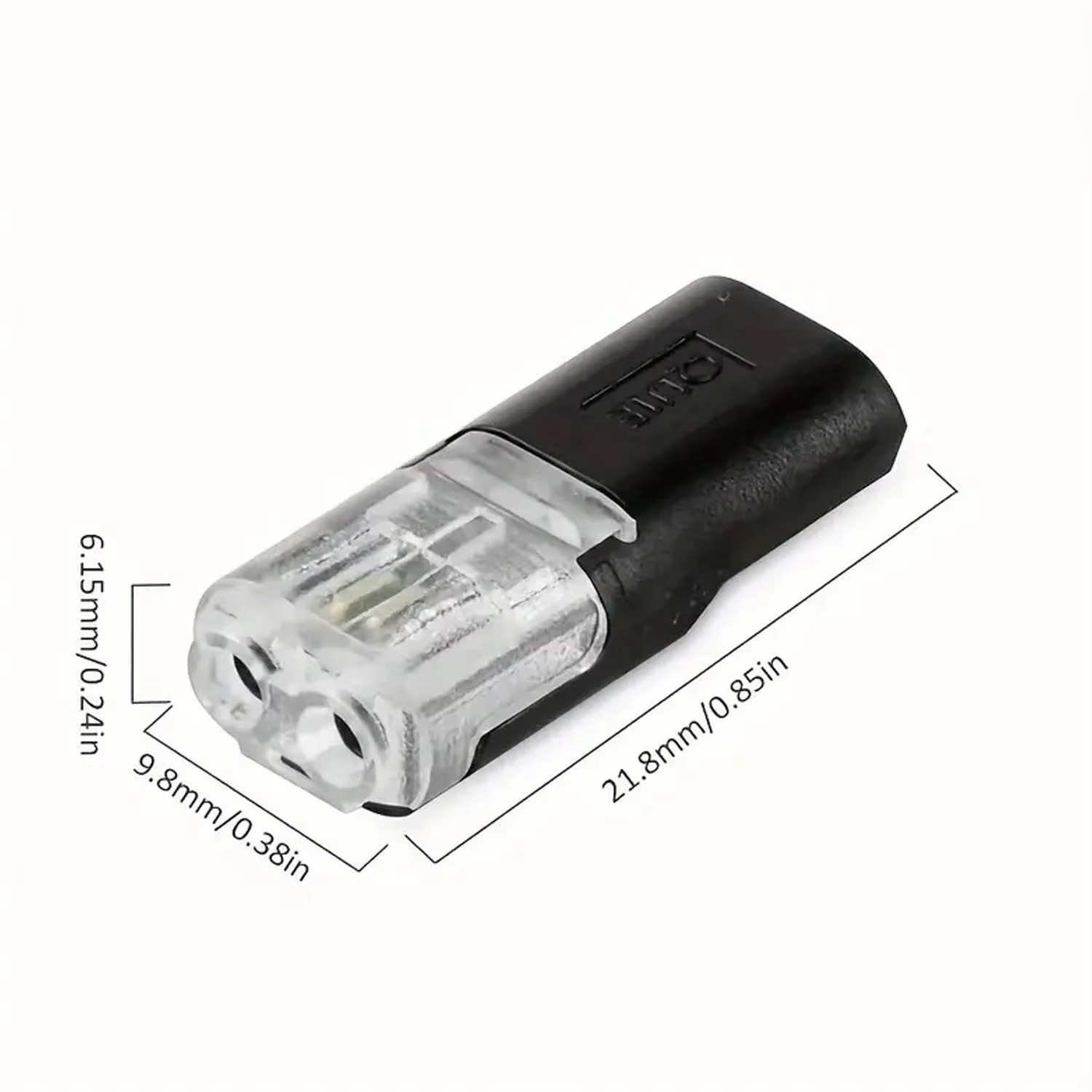 100pcs Double-Wire Plug-in Connector, Cable Clamp with Locking Buckle, AWG 18-22