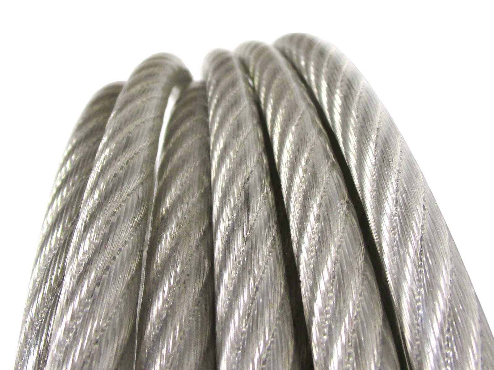 Vinyl Coated Cable 1/8″ to 3/16″ x 250 FT Bulk 7×7 1,700 lbs Capacity Guide Wire