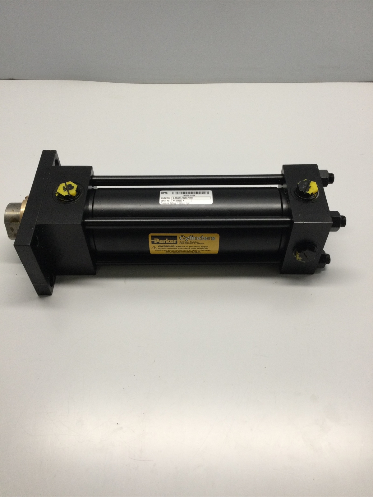 NEW, PARKER, 2.50J2HLTS29A7.000, HYDRAULIC CYLINDER, 1100PSI. (22M-2)