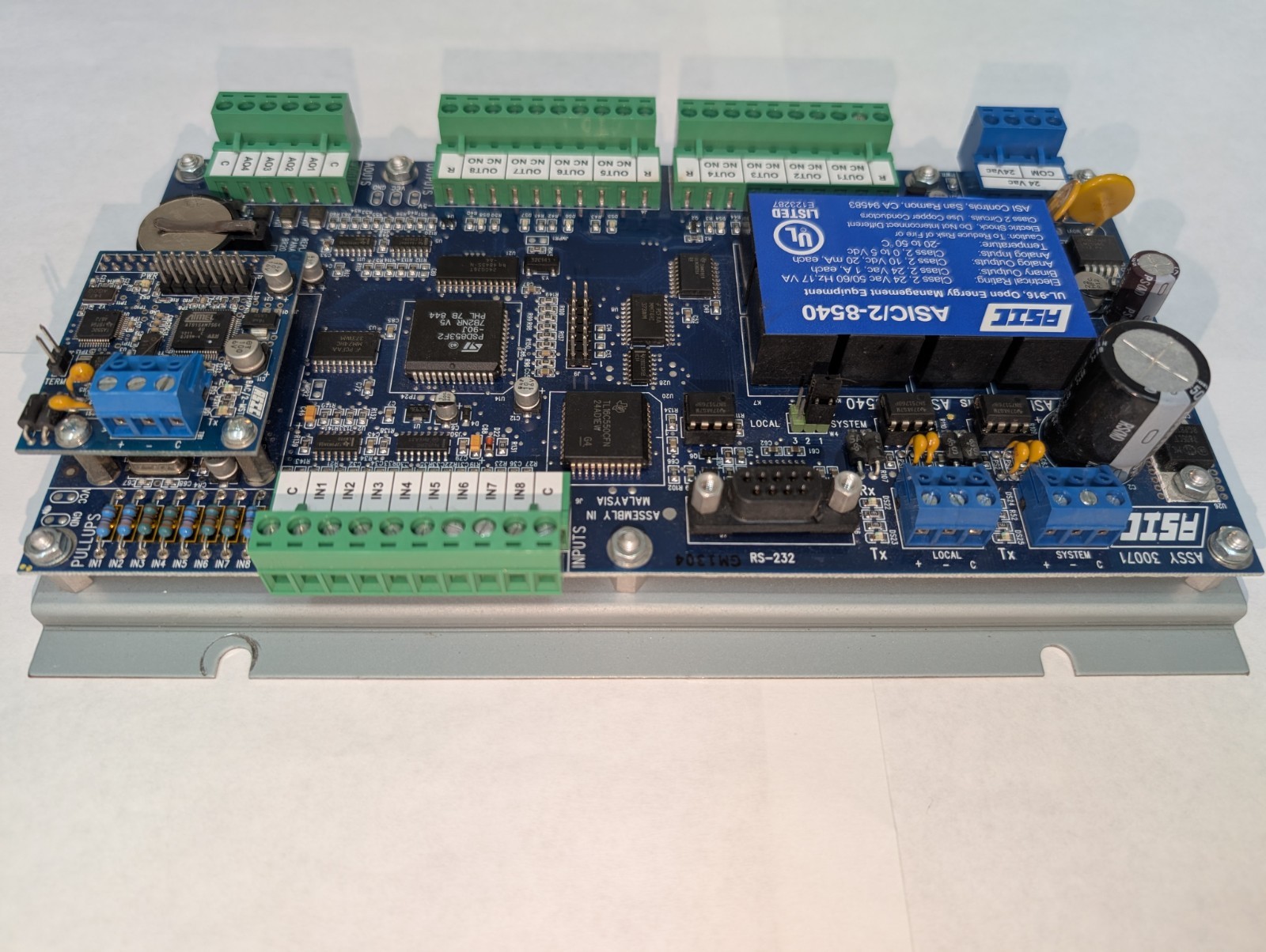 PLC (ASI CONTROLS ASIC/2-8540) PROGRAMMABLE CONTROLLER W/ MOUNTING BRACKET