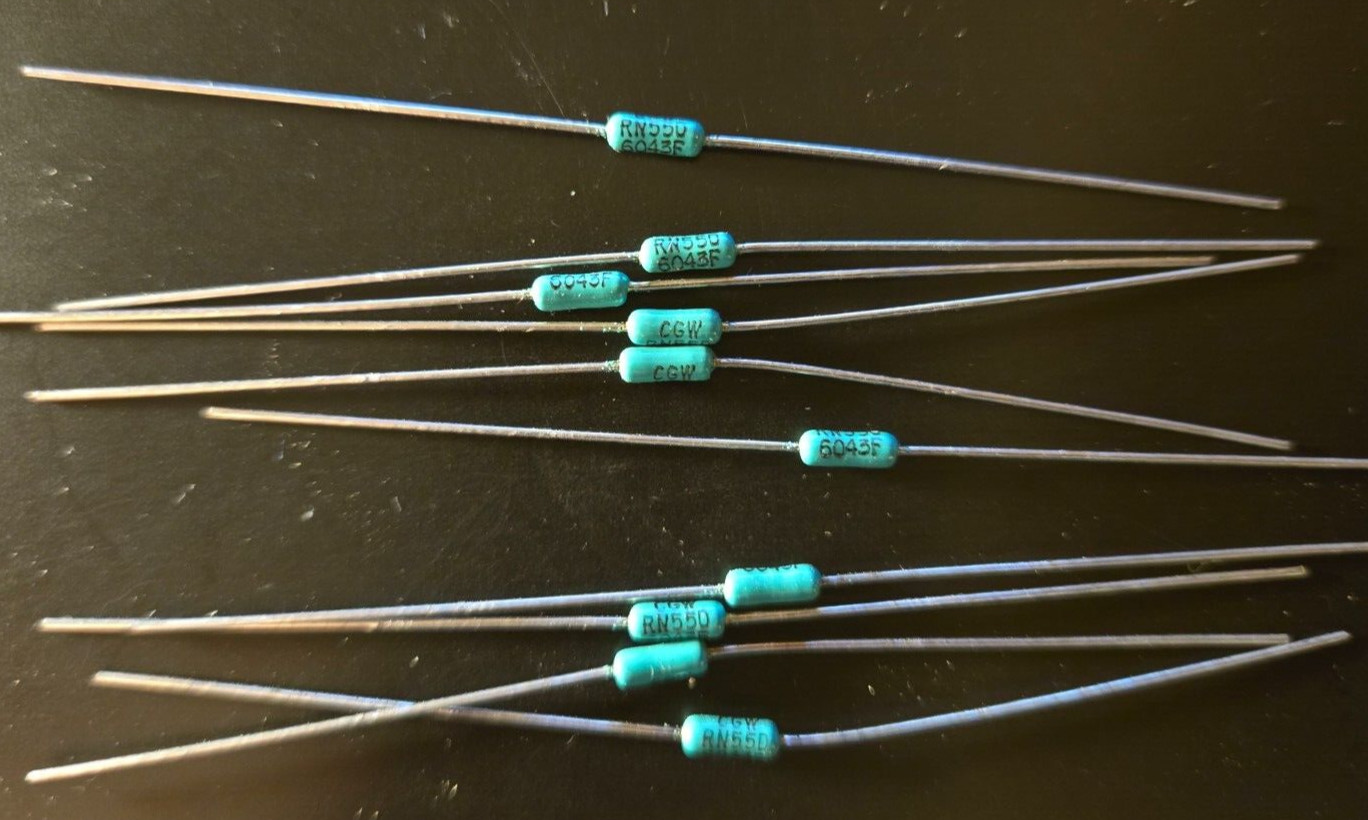 10pcs 604k ohm 1/4W 1% Metal Film Precision Axial Resistors ~ NEW ~