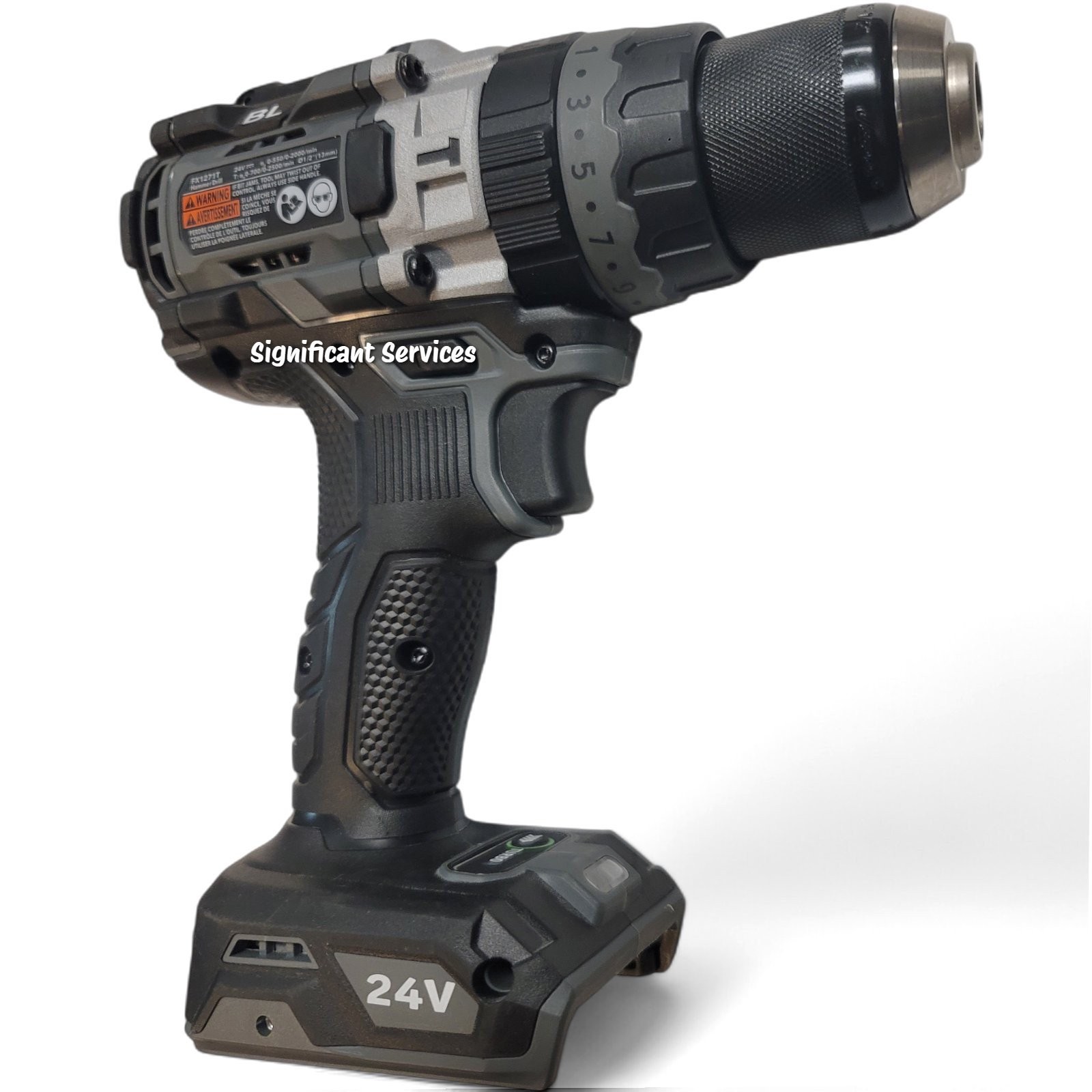 FLEX 24V Brushless 1/2″ Hammer Drill 1400 In-Lbs Torque FX1271T-Z
