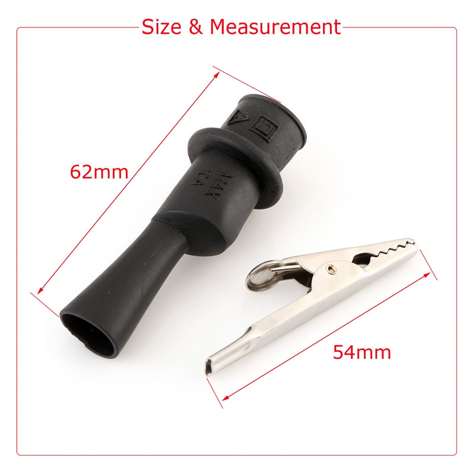 FOR Fluke Meter Electrical Alligator Clip Probes 1000V 20A Multimeter Test Leads
